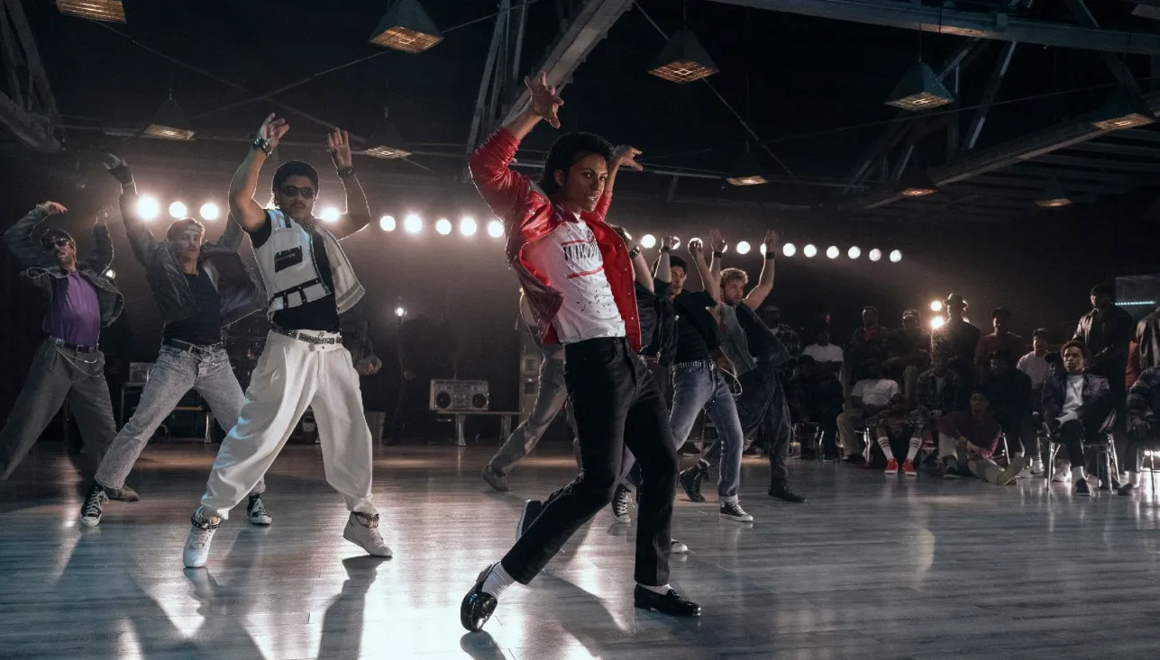 Jaafar Jackson dressed as Bad era Michael Jackson